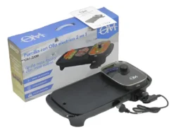 Parrilla Eléctrica Con Olla 2 En 1 Comida Cocina OM OM-2208