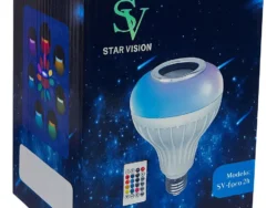 Lampara Foco Led Rgb Parlante Bluetooth Colores Star Vision SV-FOCO2HS