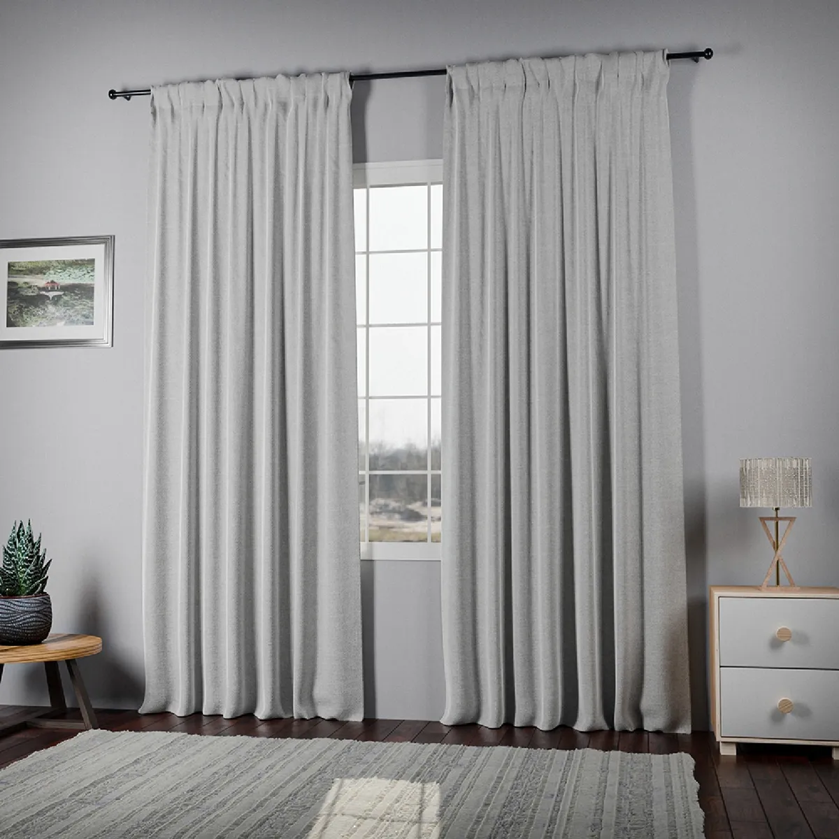 Cortinas Blackout Textil Living 130x210 2 Paños - Image 3