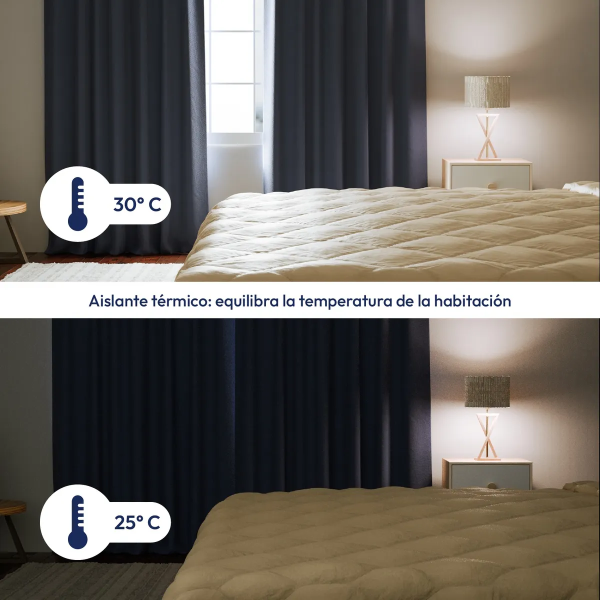 Cortinas Blackout Textil Living 130x210 2 Paños - Image 5