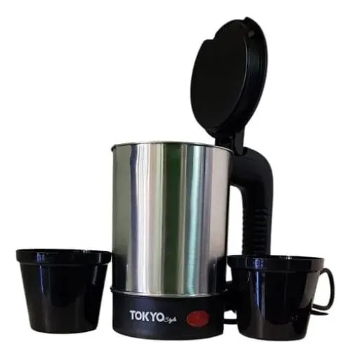 Pava Eléctrica 12v Auto Camion Jarra Hervidora 0.5l + Vasos