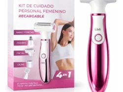 Depiladora Eléctrica Femenina 4 en 1 Portátil Recargable USB OM OM-6028