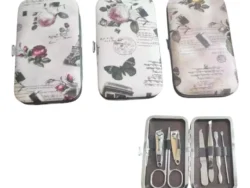 Set Manicuria Pedicuria Mini Estuche 7 Piezas Corta Uñas Tijera