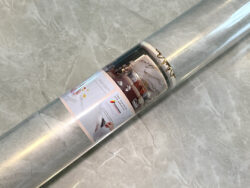 Rollo Vinilo Autoadhesivo Gris con Lineas Blancas 1,20mts x 3mts