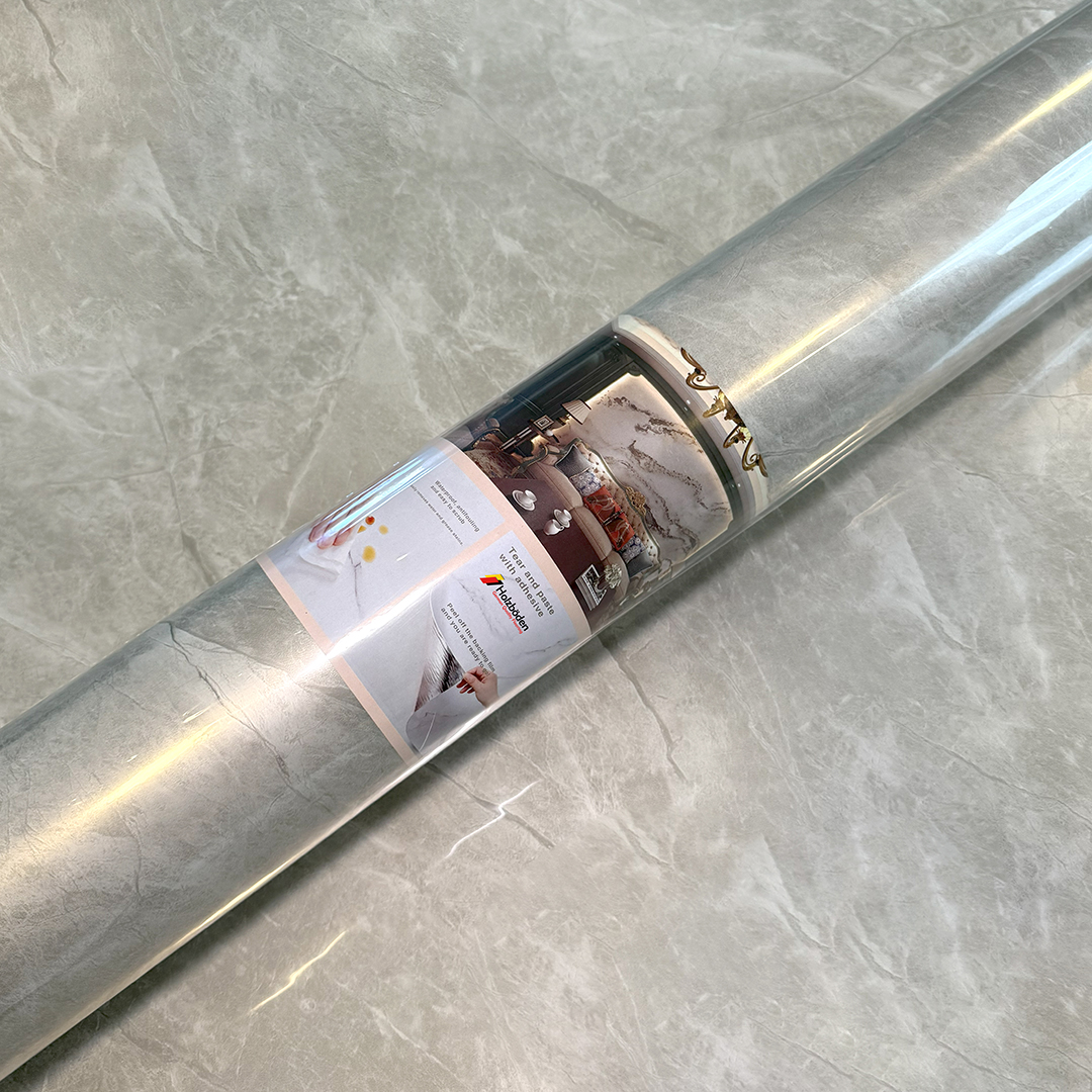 Rollo Vinilo Autoadhesivo Gris con Lineas Blancas 1,20mts x 3mts