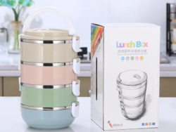 Box Lunch 4 Niveles Alimentos Lonchera Contenedor Termico Nextshop GT2512-43