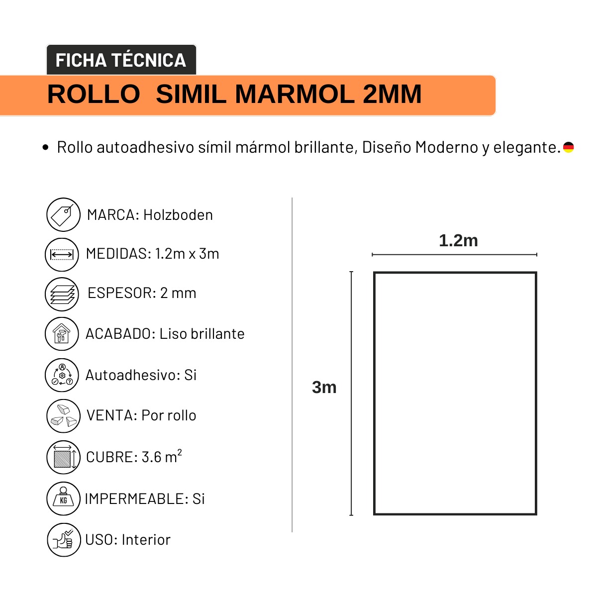 Rollo Vinilo Autoadhesivo Gris con Lineas Blancas 1,20mts x 3mts - Image 4