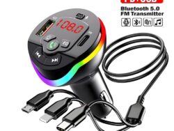 Transmisor FM Bluetooth para Auto HM124 MP3 Car Player