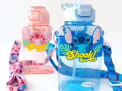 Botella De Agua Stich Con Correa Sorbete De Goma WF12
