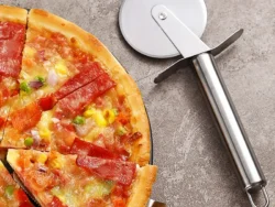 Cortador Pizza Acero Inoxidable Cuchillo Rebanador Steel Ant