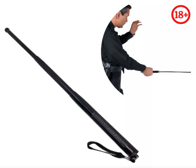 Baston Extensible Rígido Defensa Personal Cachiporra Palo - Image 2