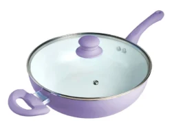 Wok 26 Cm Carol Soft Con Tapa Asa Antiadherente Ceramico NO° 47162