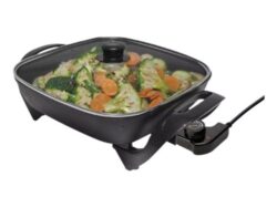 Sarten Electrica Suono HOG0163 Antiadherente Tapa de Vidrio 1500W