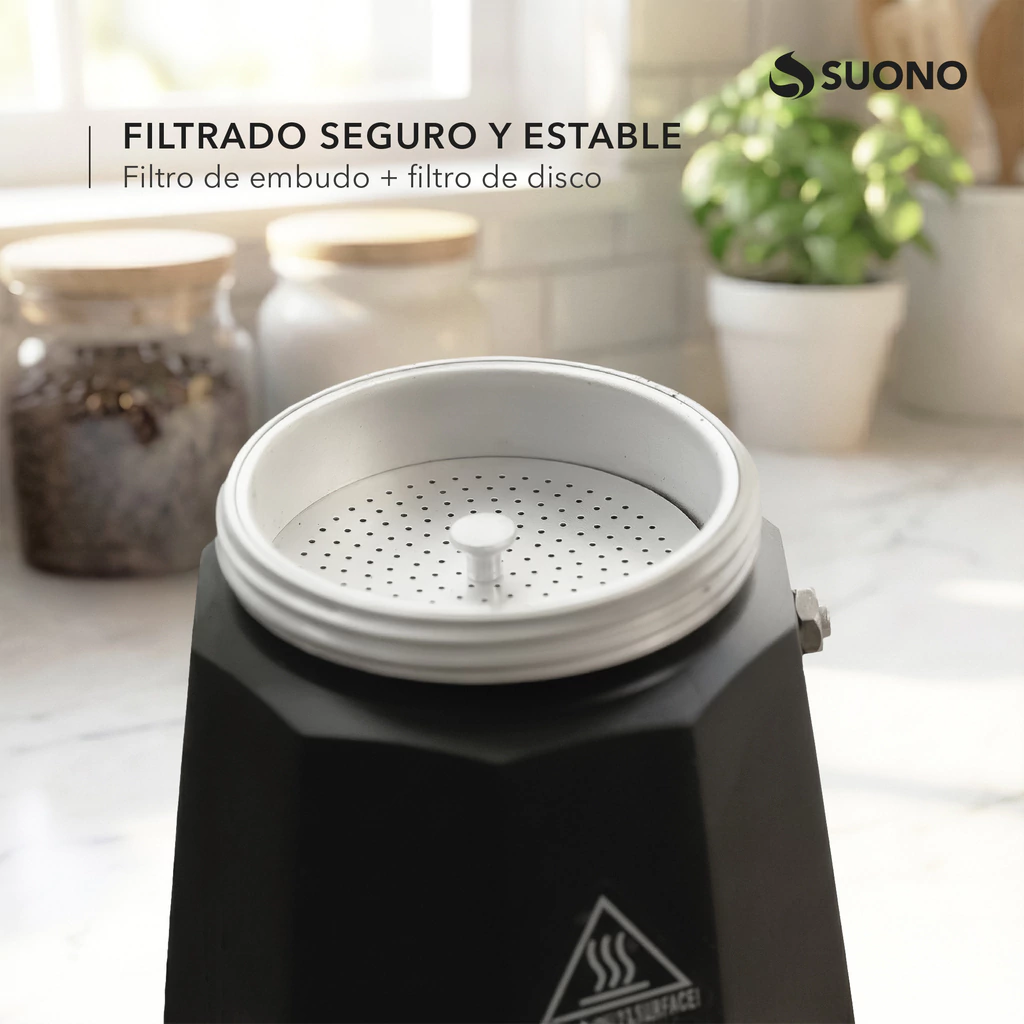 Cafetera Tipo Italiana Eléctrica Suono HOG0224 - Image 5