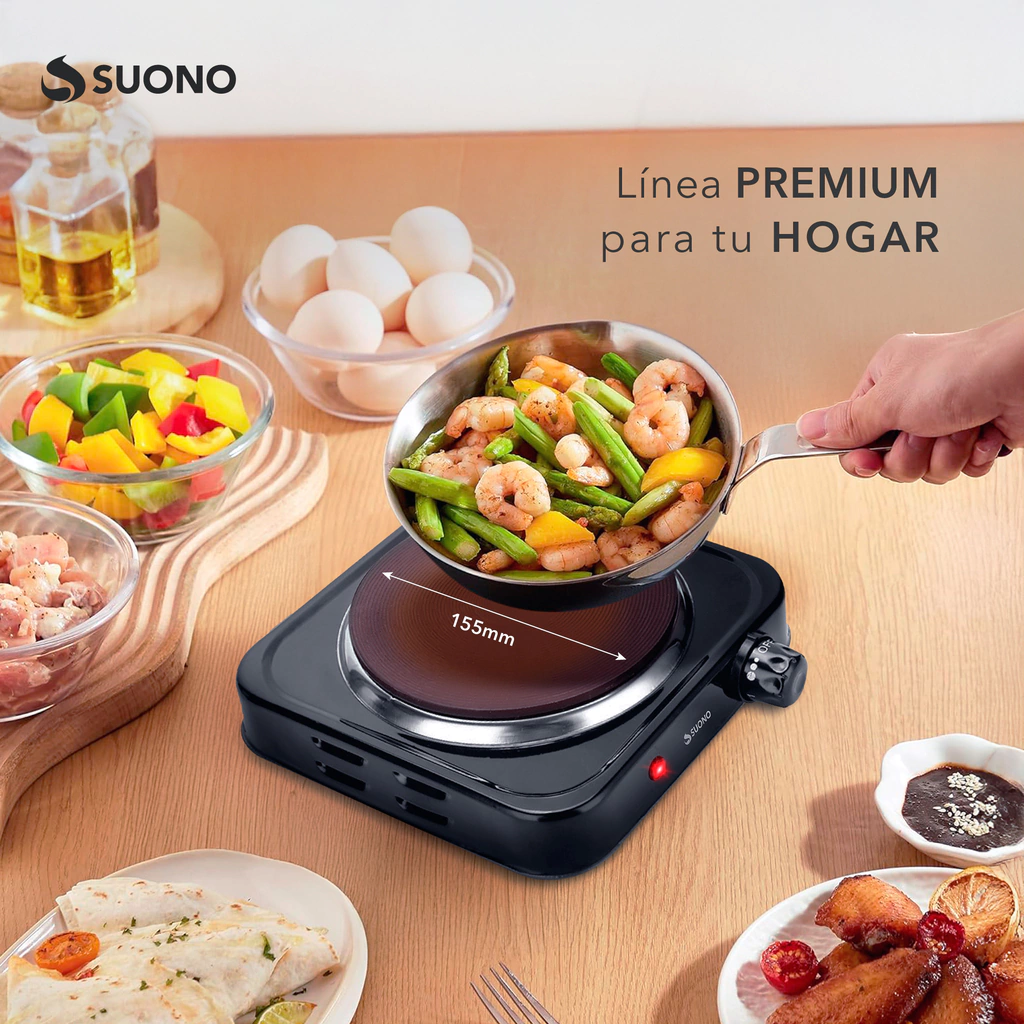 Anafe Eléctrico 1 Hornalla 1000W HOG0284 - Image 5