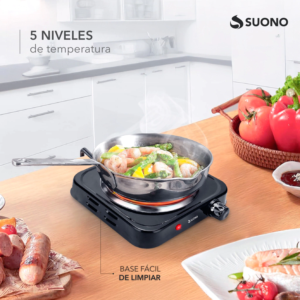 Anafe Eléctrico 1 Hornalla 1000W HOG0284 - Image 4