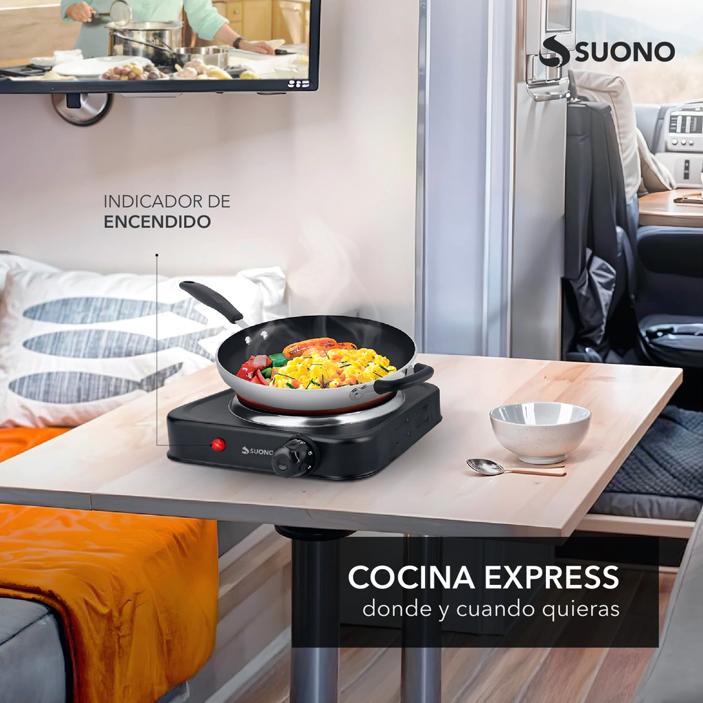 Anafe Eléctrico 1 Hornalla 1000W HOG0284 - Image 3