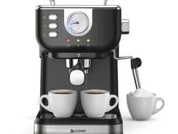 Cafetera Expresso Vintage con Vaporizador de Leche Suono HOG0392