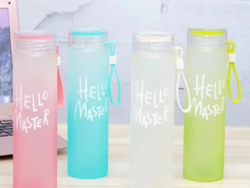 Botella De Vidrio 480ml Colores Deporte Multiuso Nextshop GT2360