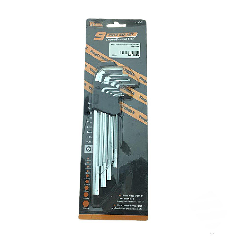 Juego De Llaves Allen 9 Piezas Yl-002