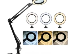 Lampara Con Brazo y Con Lupa 10X con Luz LED Melech-60