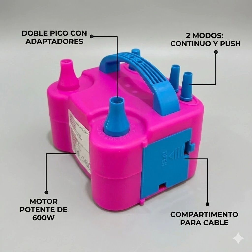 Maquina de Inflar Globos Compacta Hytoshy 73005 - Image 4