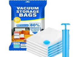 Pack de 5 Bolsas Para Cerrar al Vacio Vacuum Storage Reduce 80% Espacio