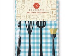 Delantal De Cocina A Cuadro Livorno 201632 72x66cm