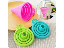 Embudo Silicona Plegable Flexible Practico Botellas Mini WH319-5