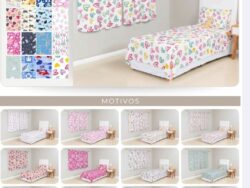 Set Infantil Juego de Sabanas + Cortina 1.10mts S3366