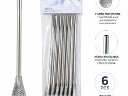 Bombilla Lisa Comun Pack X6 Para Mate Kaishengjia