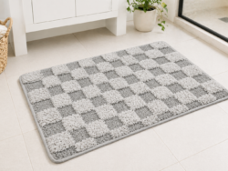 Alfombra Blanco Oriental Rombos 40x60cm