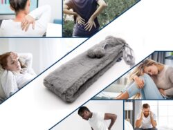 Bolsa de Agua Caliente Larga 2L Con Funda Peluche 75cm C-K1135