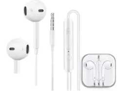 Auricular Con Ficha Auxiliar Caja Acrilico