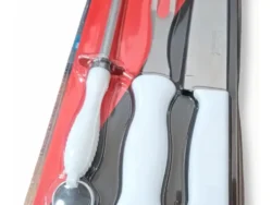 Set Triple Tramontina Parrillero X3 Cuchillo+ Tenedor+ Chaira