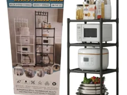 Carrito Organizador Multiuso Con Ruedas 4 Estantes 6620