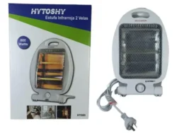 Estufa Eléctrica Halógena Hytoshy Portátil 2 Velas