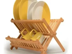 Escurridor de Vajilla Plegable de Bambú 200315