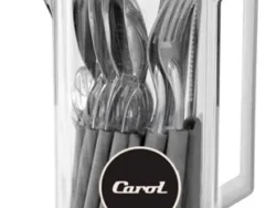 Set De Cubiertos Carol Con Jarra De Plasctico 24 piezas 94024
