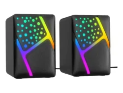 Parlante Havit Sk763 Gaming 2.0 Para Pc Usb Luces Rgb