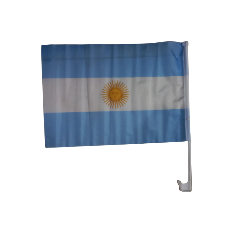 Bandera Argentina Con Mastil Para Auto WCF-12