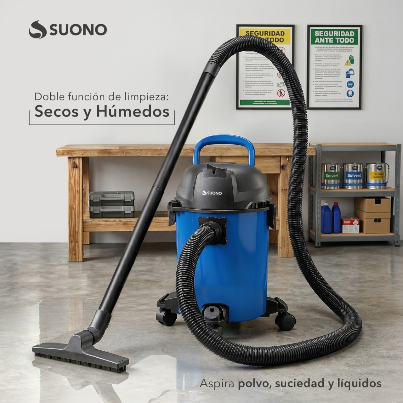 Aspiradora De Tacho 10L 600W Azul HOG0402AZU - Image 6
