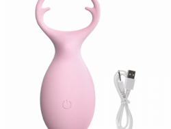 Vibrador Intimo Rosa ADU0010ROS Diseño Cuernos