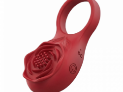 Anillo Vibrador De Silicona Rojo Suono ELB0027
