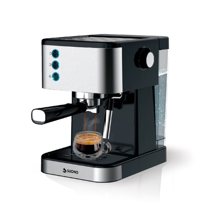 Cafetera Espresso Suono HOG0155 1.5L 20bar Acero