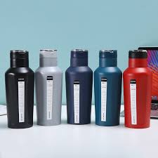 Botella Térmica Acero Inoxidable 500ml Caja Azul Wine Red