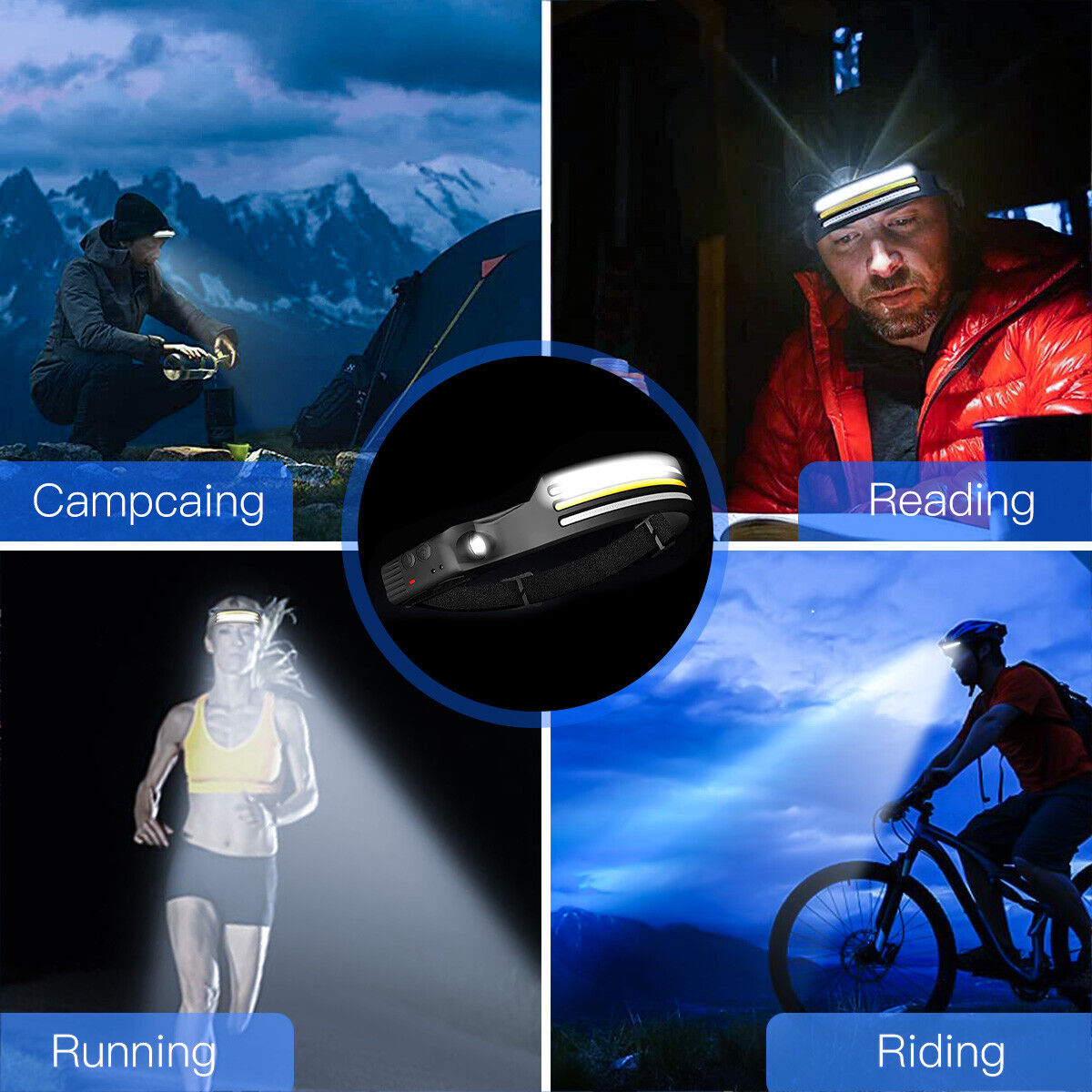 Linterna Frontal Recargable con Sensor de Inducción WJAND0002 - Image 5