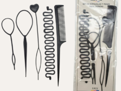 Set de Orquillas y Peines para Trenzas Zatys 5 Piezas 26461-24