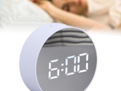Reloj Digital Con Espejo y Despertador DT-6505