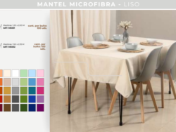 Mantel Microfibra Blanco Paris M5002 1.50x2.35m